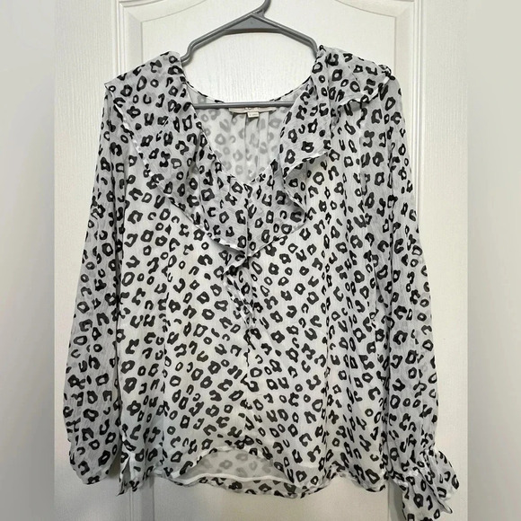 Loft Leopard Print Shirt - Picture 1 of 5